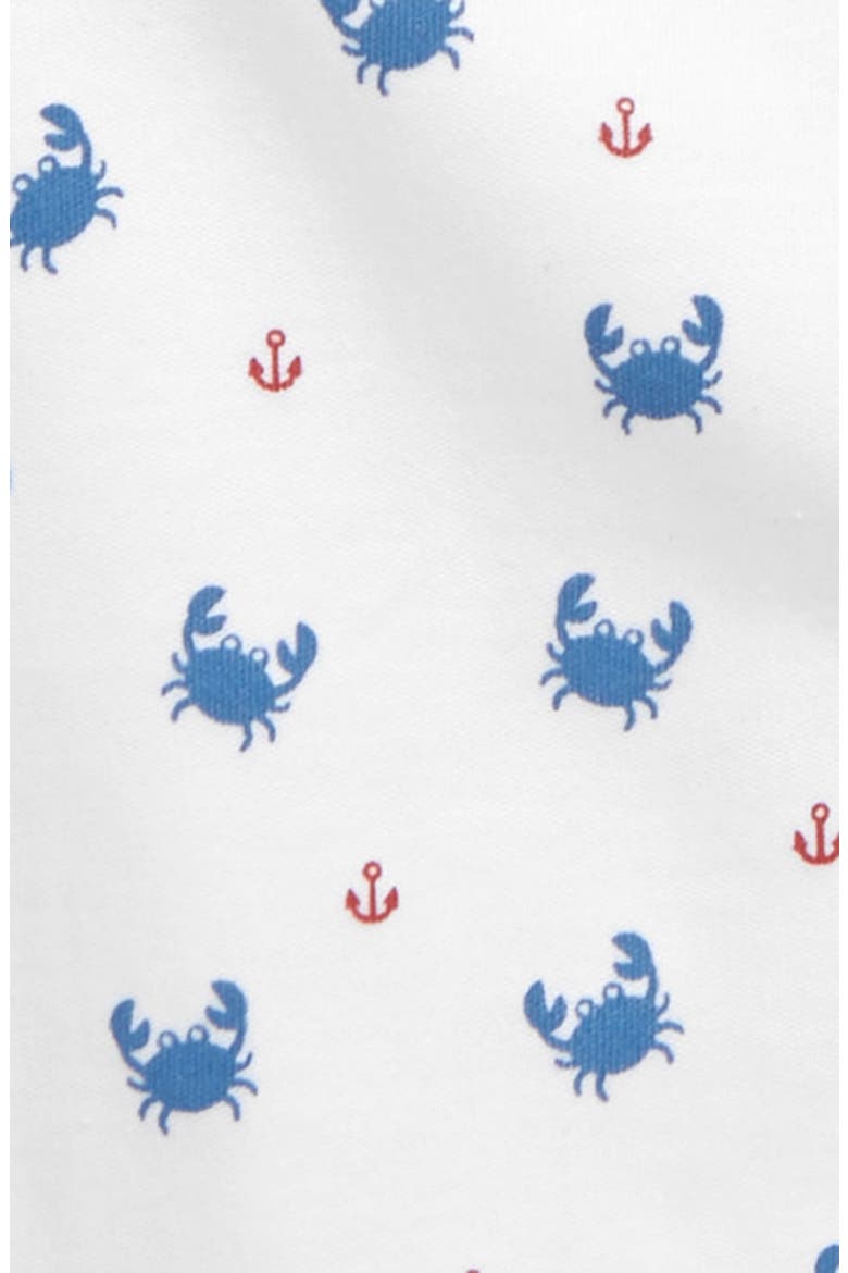 Crab Craze Romper, Alternate, color, BLUE