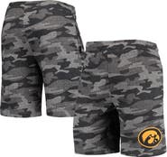 CONCEPTS SPORT Men's Concepts Sport Charcoal/Gray Iowa Hawkeyes Camo Backup Terry Jam Lounge Shorts