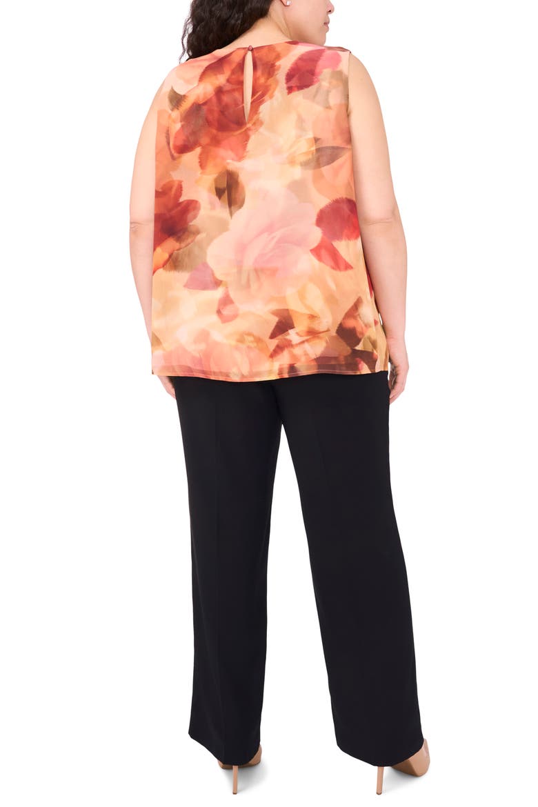 Romantic Roses Chiffon Shell, Alternate, color, FADED ROSE