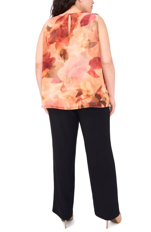 Halogenr Halogen(r) Romantic Roses Chiffon Shell In Multi
