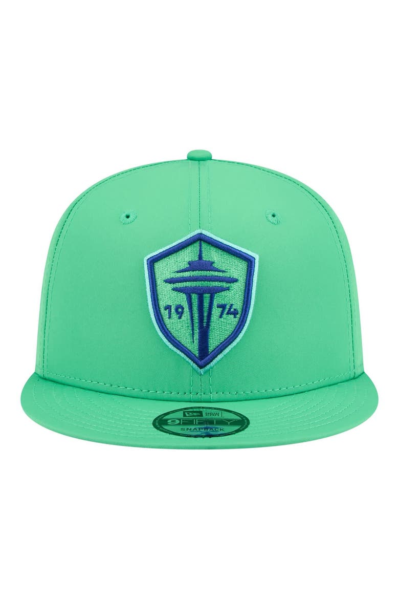 Men's New Era Green Seattle Sounders FC 2026 Jersey Hook 9FIFTY Snapback Hat, Alternate, color, Green