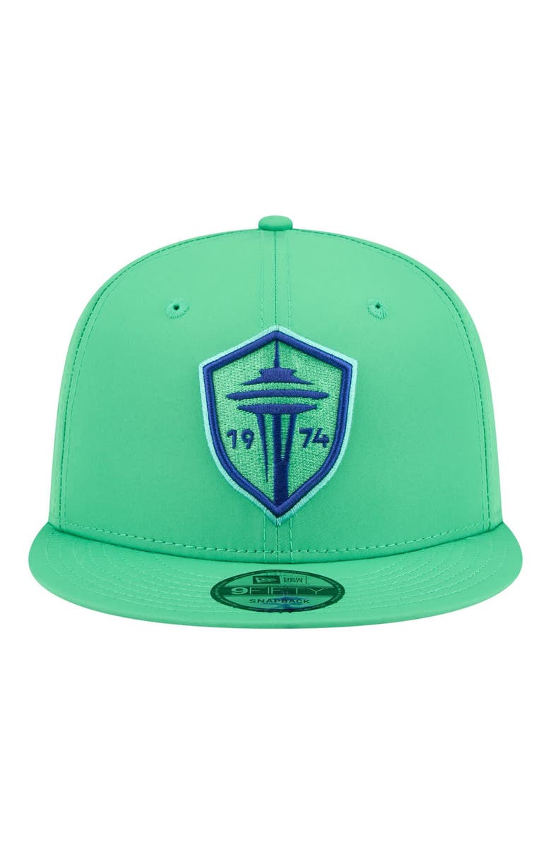 New Era Men's New Era Green Seattle Sounders FC 2026 Jersey Hook 9FIFTY Snapback Hat, Alternate, color, Green