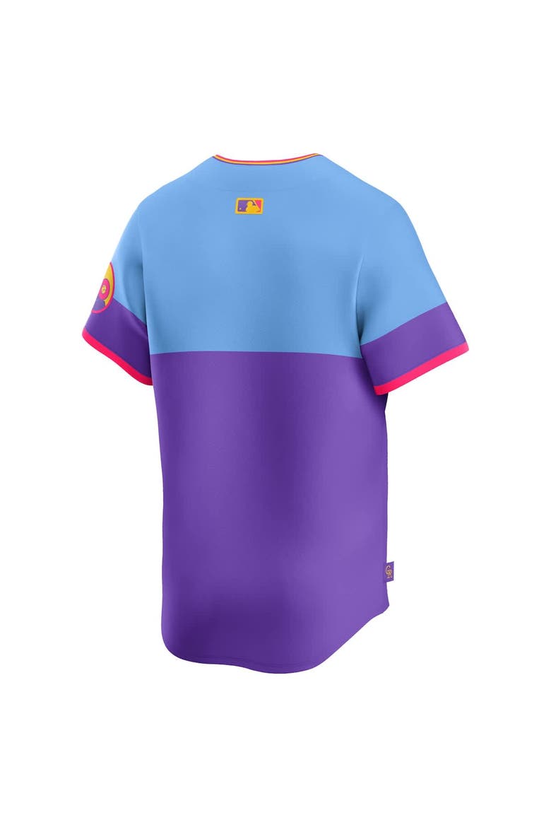 Men's Nike  Purple/Light Blue Colorado Rockies 2025 City Connect Limited Jersey, Alternate, color, Purple