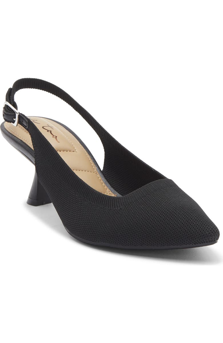 Me Too Zani Kitten Heel Slingback Pump, Main, color, Black