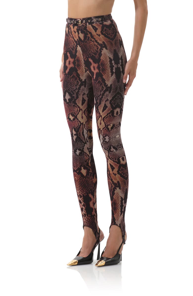 AFRM Carey Belted Stirrup Pants, Alternate, color, Scattered Snake