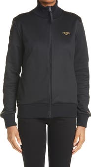 Fendi Logo Jersey Piqué Track Jacket