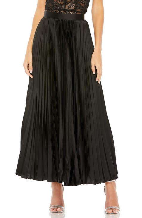 Nordstrom black satin skirt best sale