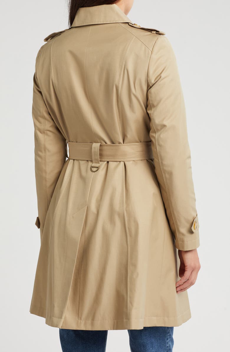 Lauren Ralph Lauren Needle Trench Coat, Alternate, color, Birch Tan
