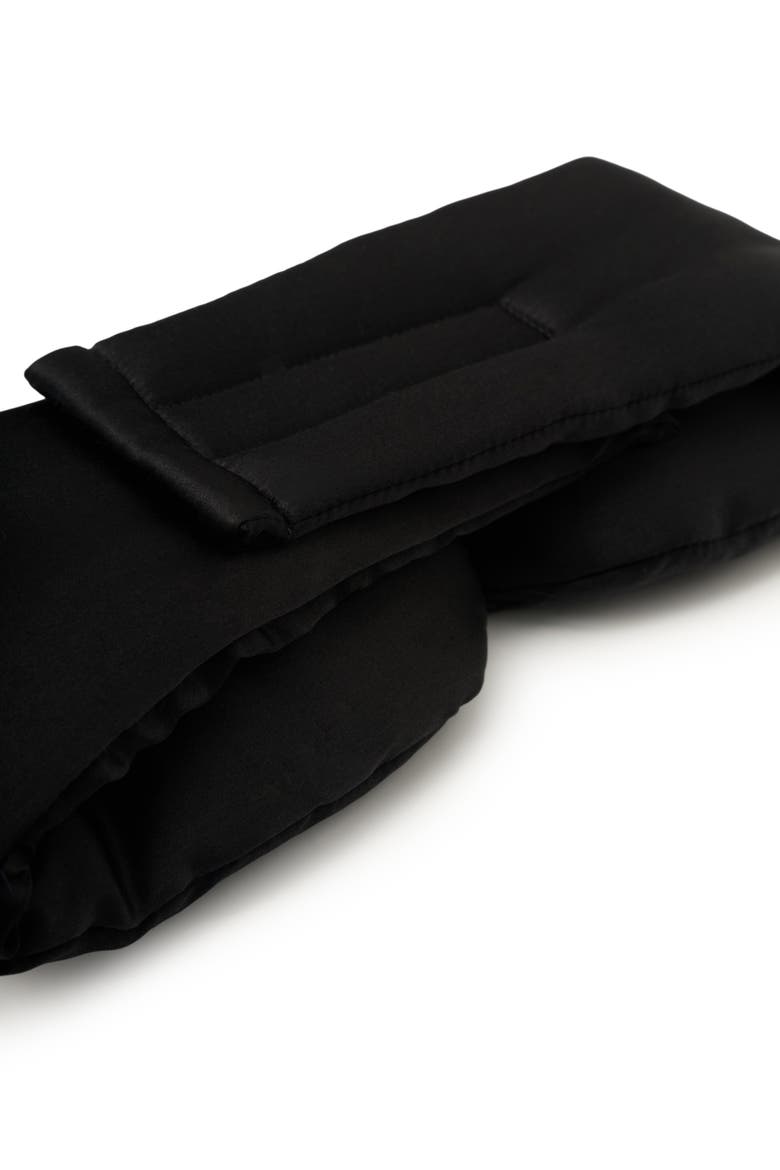 Dream Cloud Silk Eye Mask, Alternate, color, Black