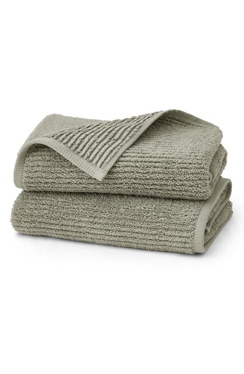 Turkish Rib Set of 2 Hand Towels
