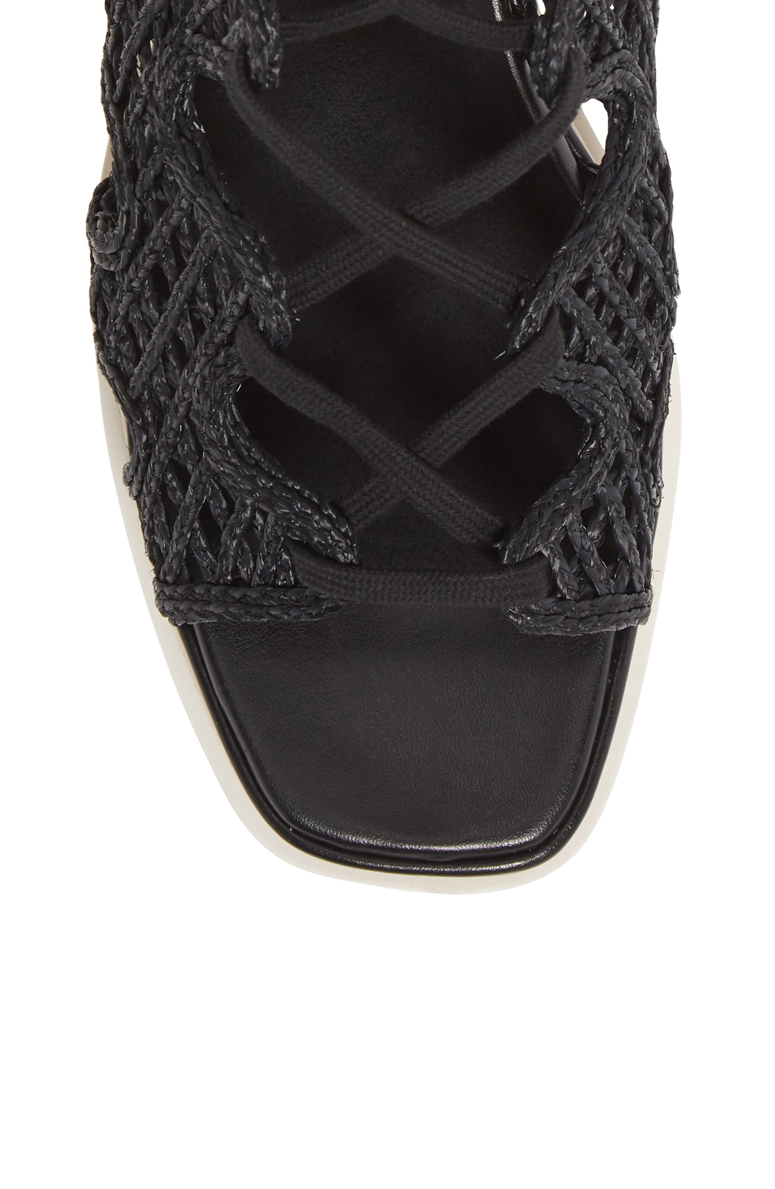 Stella McCartney Maia Woven Cage Platform Sandal, Alternate, color, 