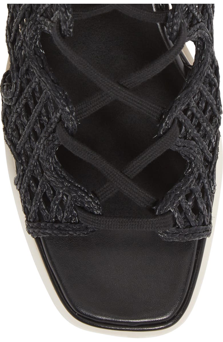 Stella McCartney Maia Woven Cage Platform Sandal, Alternate, color,