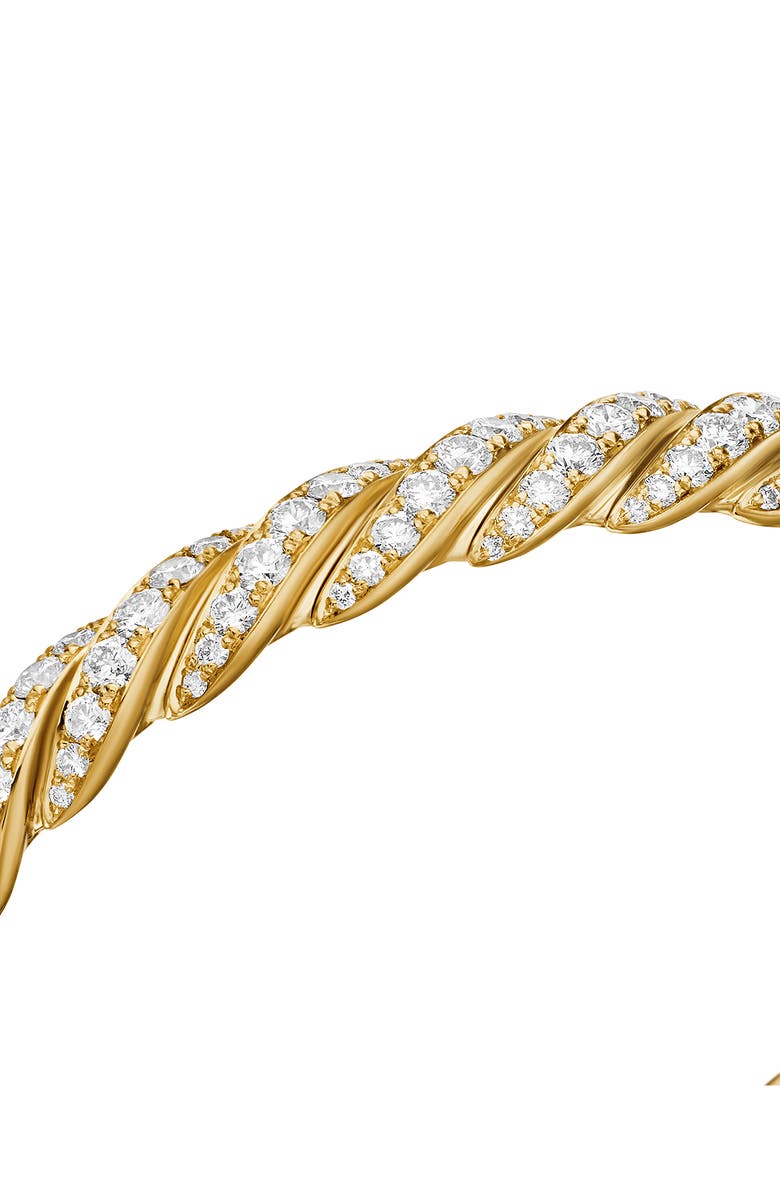David Yurman Pavéflex Bracelet in 18K Yellow Gold with Diamonds, Alternate, color,