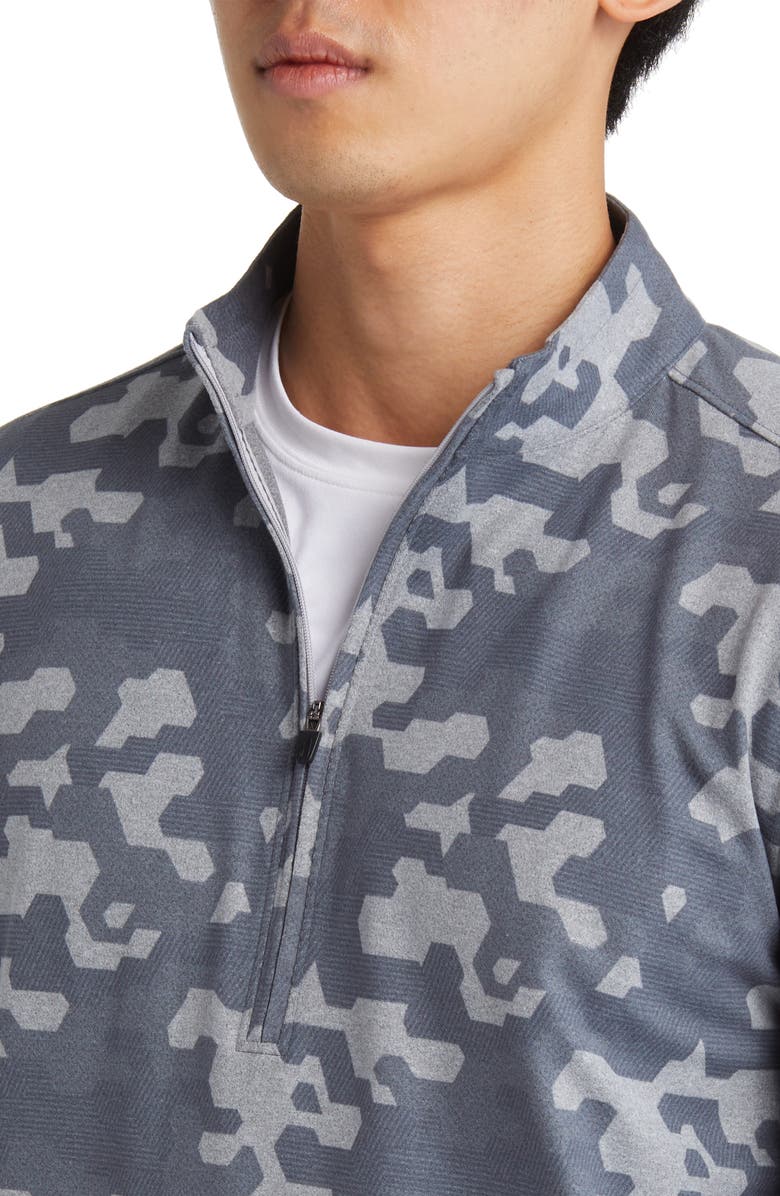 johnnie-O Gridlock Camo Fleece Half Zip Pullover, Alternate, color,