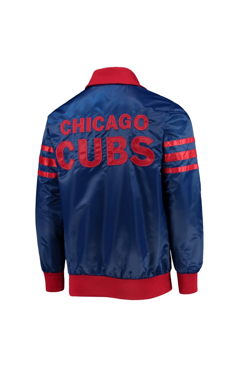 STARTER Men's Starter Royal Chicago Cubs The Captain II Full-Zip Varsity Jacket, Alternate, color, Royal