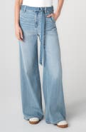 Liverpool Los Angeles Stride Belted High Waist Wide Leg Jeans
