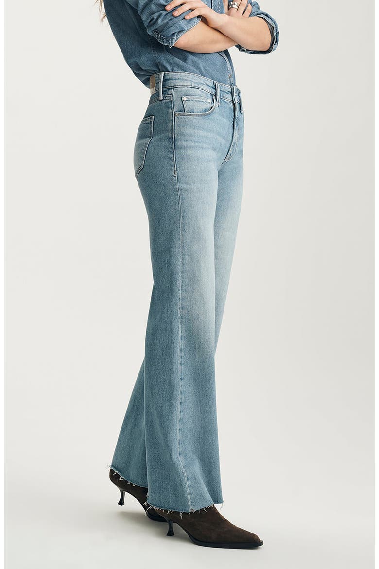 Grace Mid Rise Flare Jeans, Alternate, color, BLEACHED CLASSIC BLUE
