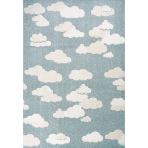 Hedwig High-Low Youth Cloud Scandi Indoor/Outdoor Area Rug