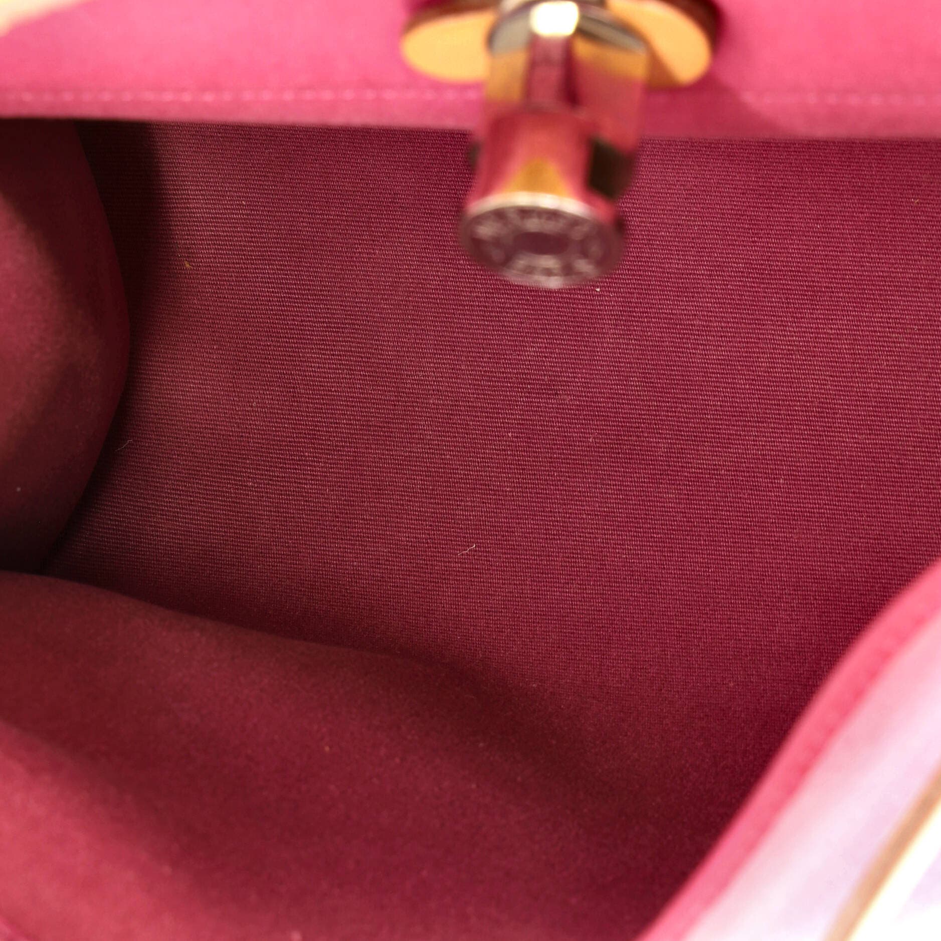 Pre-Owned Hermes Herbag Zip Leather and Toile 31, Alternate, color, Tosca