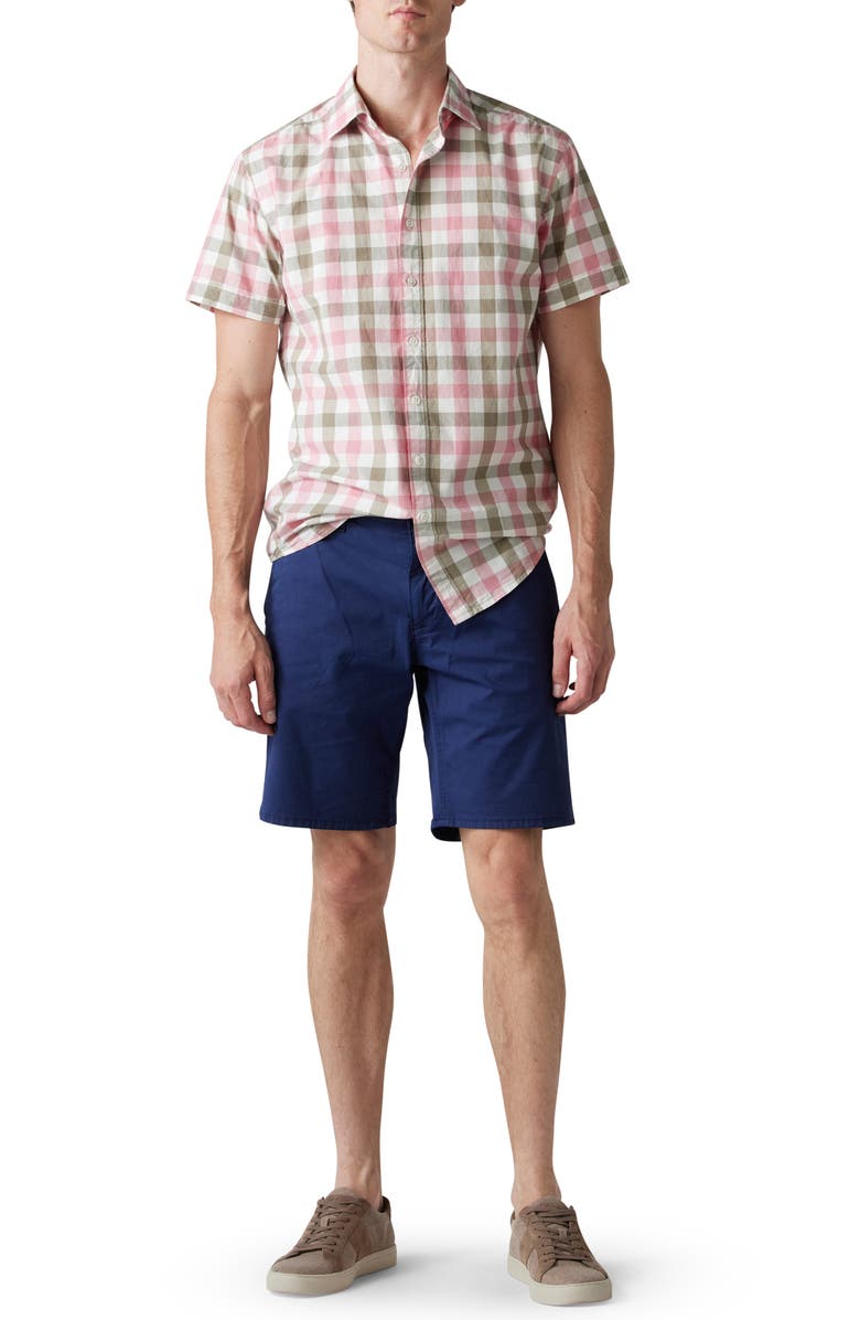 Rodd & Gunn Marble Bay Check Cotton Short Sleeve Button-Up Shirt, Alternate, color, 