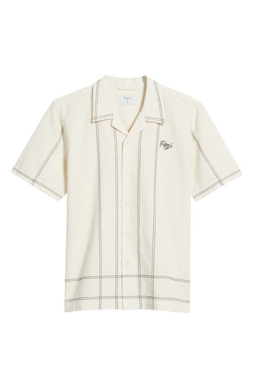 Percival Sicily Camp Shirt In Ecru