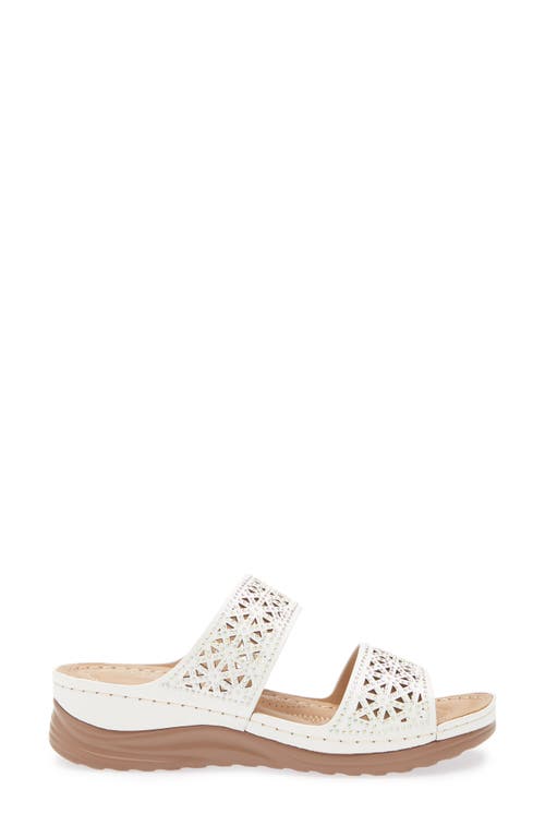Extreme By Eddie Marc Rhinestone Studded Wedge Sandal