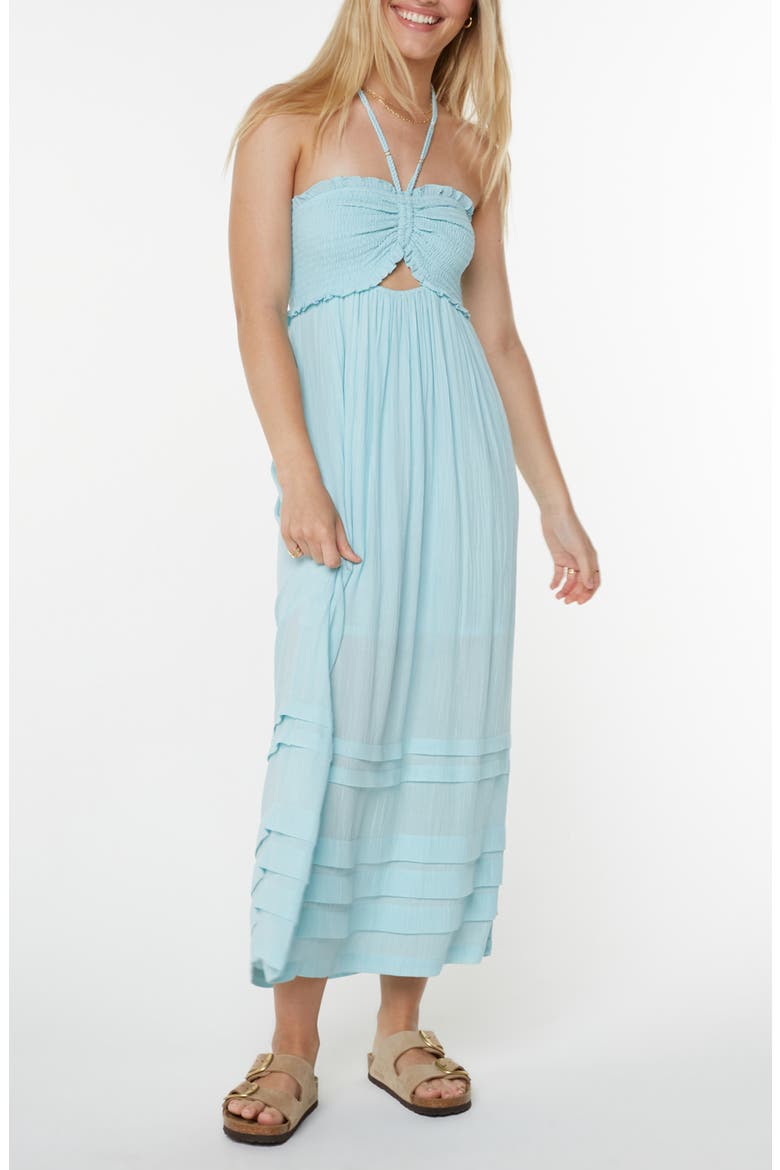 Saltwater Sweetness Convertible Maxi Dress, Main, color, TIBETAN STONE SOLID