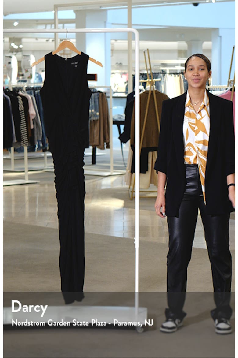 Ruched Ruffle Column Gown video