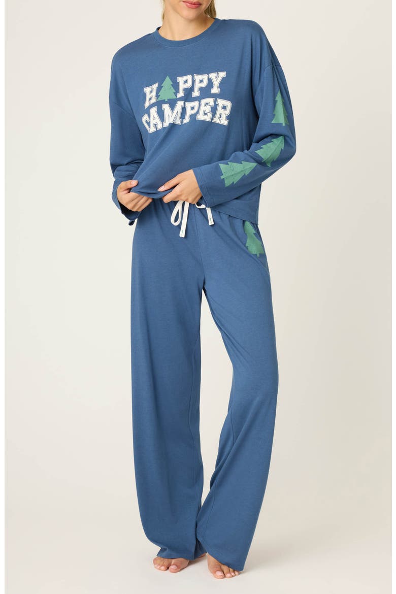 Holiday Softee Pajamas, Main, color, HARBOR