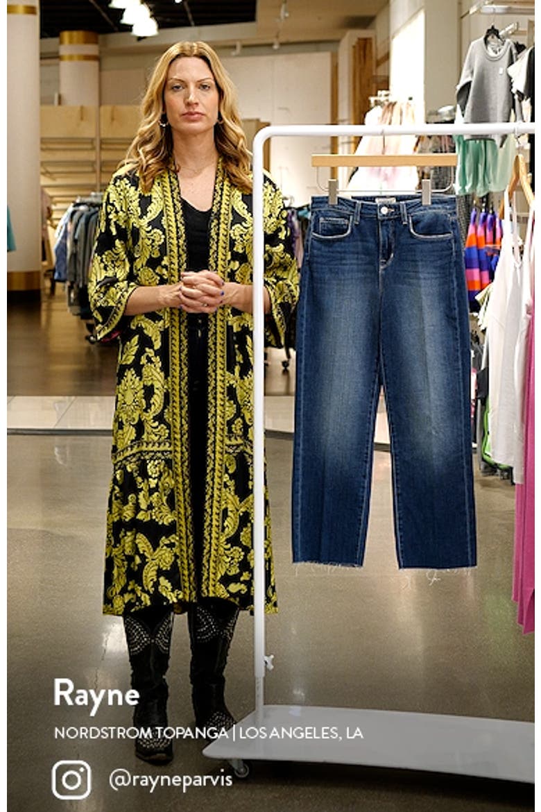Raw Hem Straight Leg Jeans video