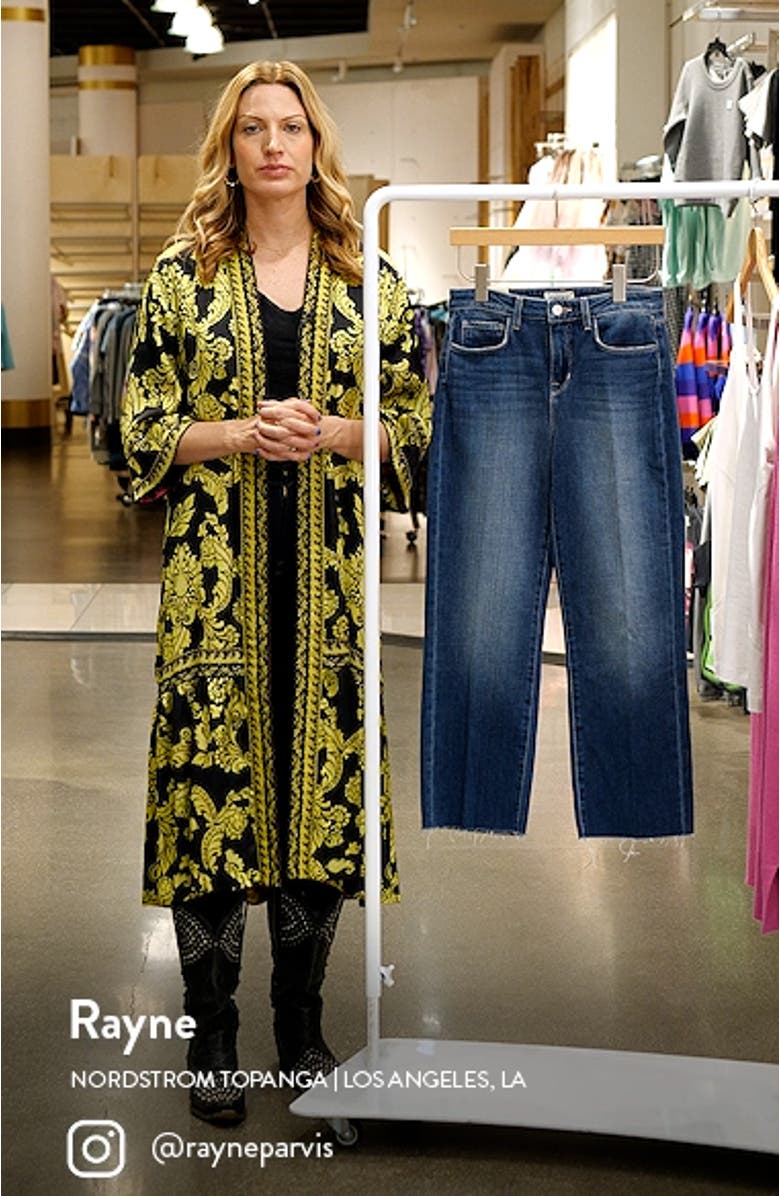 Raw Hem Straight Leg Jeans, sales video thumbnail