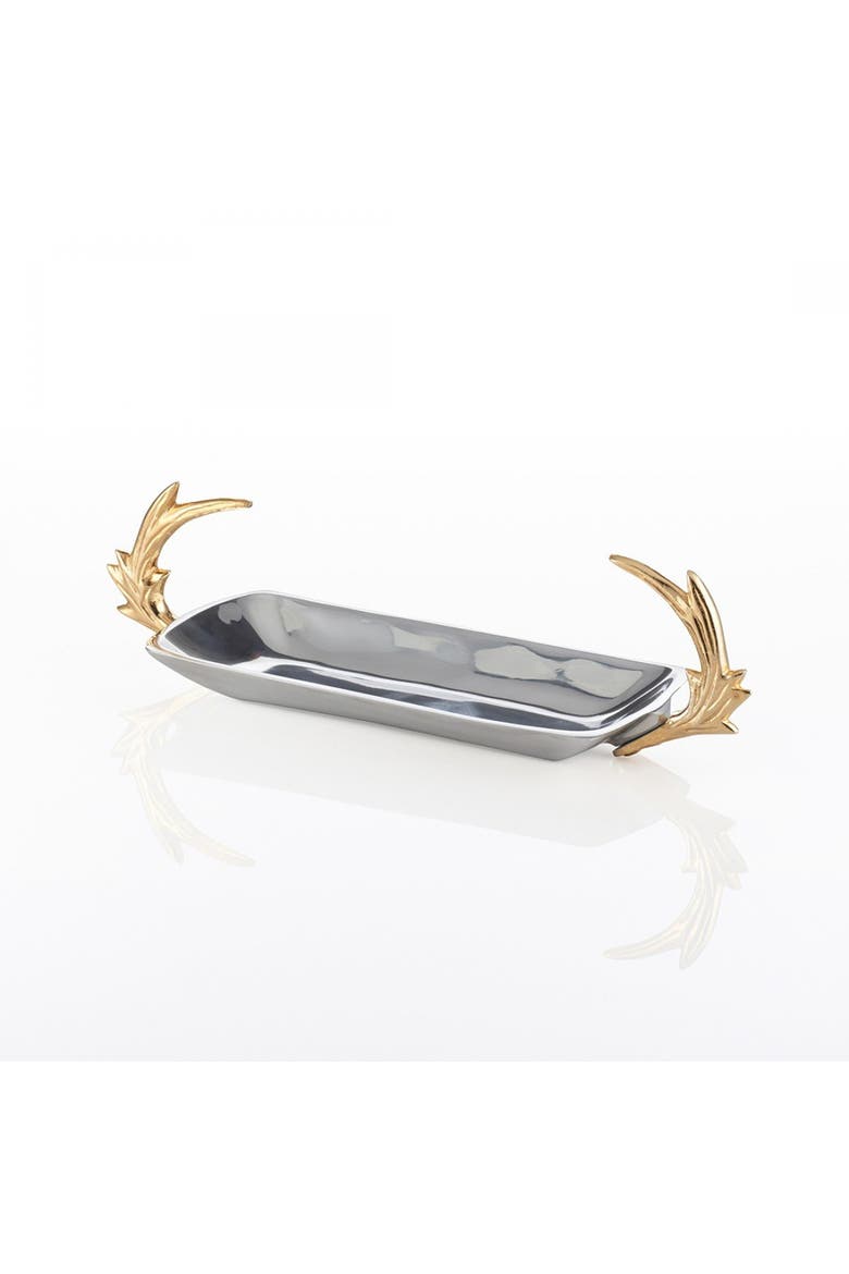 Staghorn Long Dish, Alternate, color, Silver