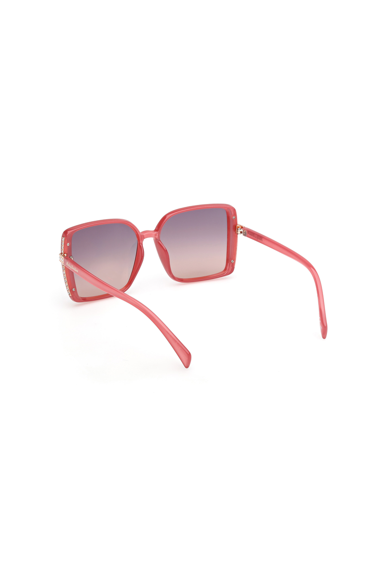 Bold Oversized Square Sunglasses, Alternate, color, Pink / Gradient Bordeaux