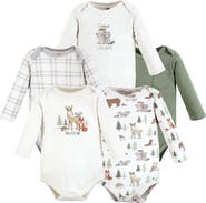 Hudson Baby Soft Cotton Long-Sleeve Infant Bodysuit Bundle