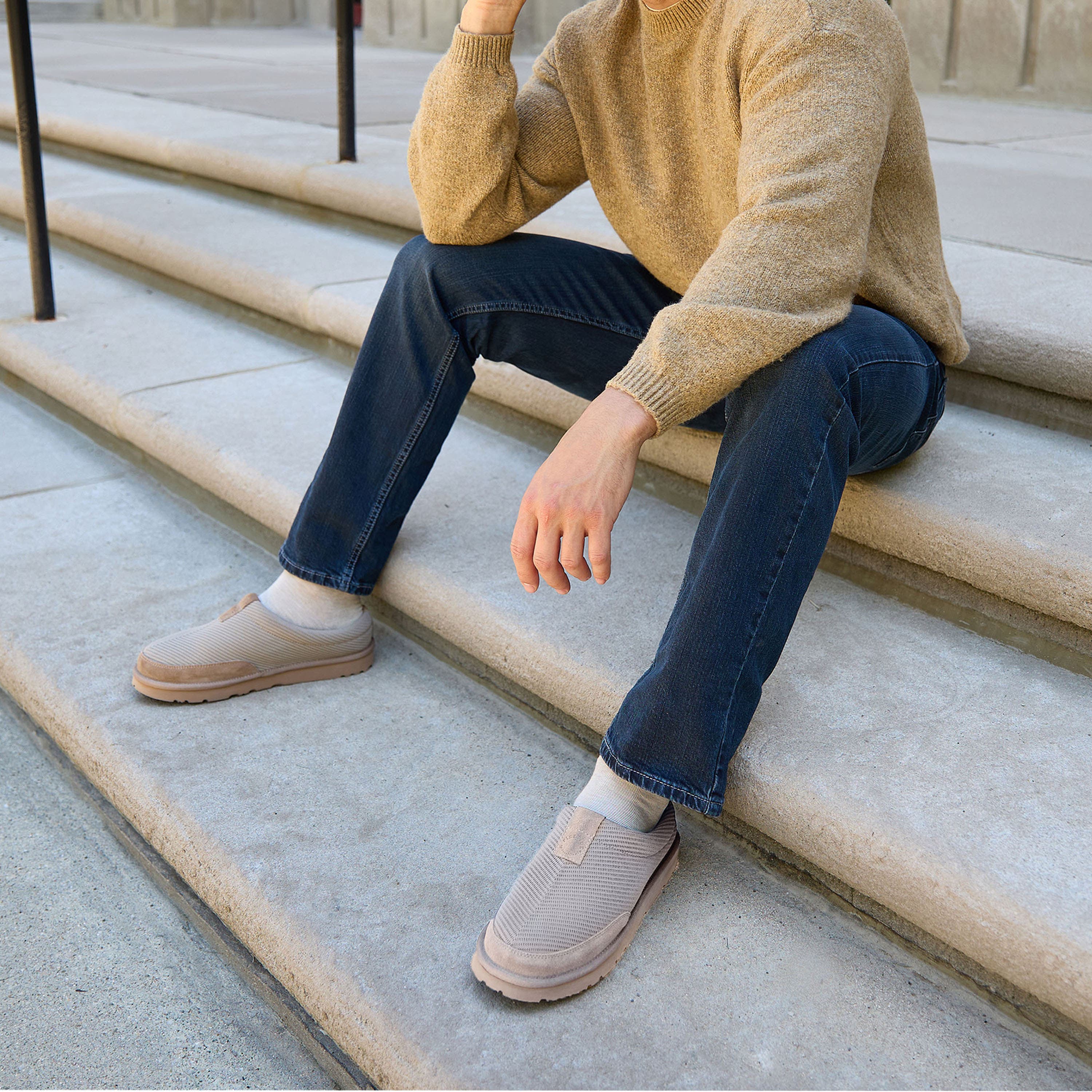 Fireside Grafton Sport Knit Water Repellent Twill Clog, Alternate, color, Driftwood