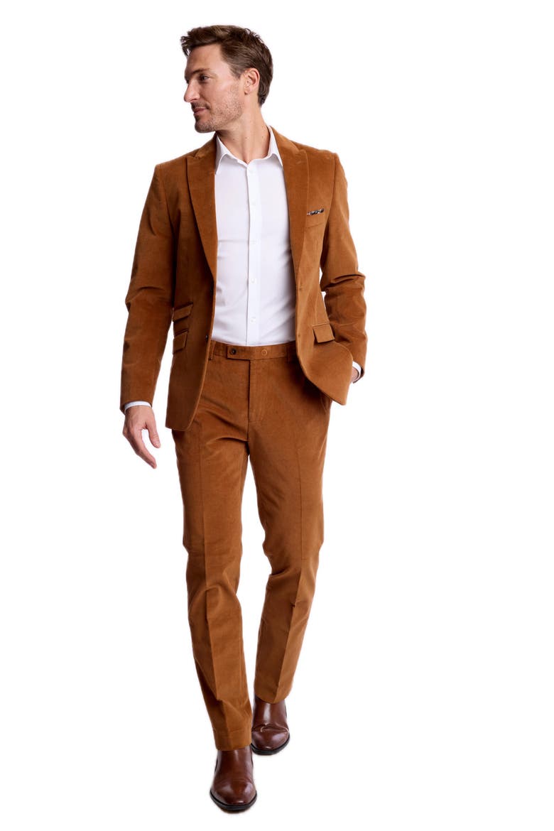 Downing Slim Fit Stretch Pants, Alternate, color, CARAMEL COFFEE