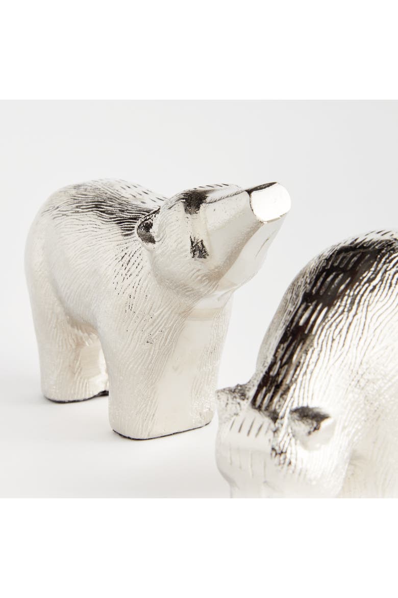 Koda Sculptures Decorative Objects Set of 2, Alternate, color, Silver