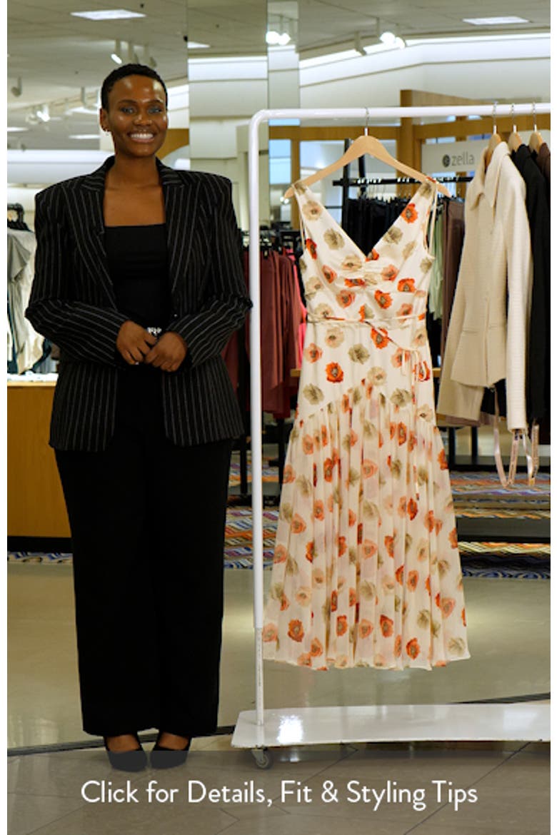 Floating Poppies Makaila Sleeveless Dress video