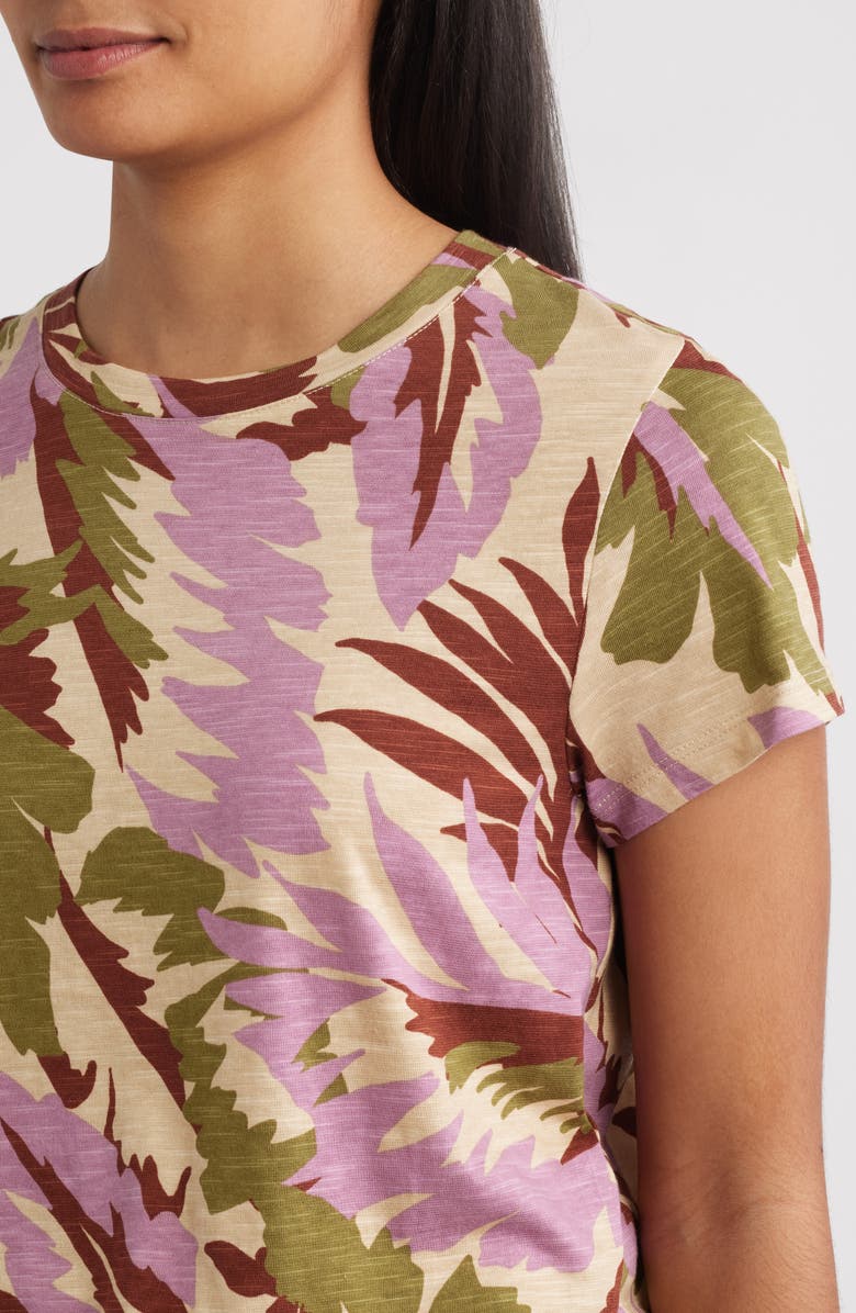 The Perfect Geo Print Cotton Blend Knit Top