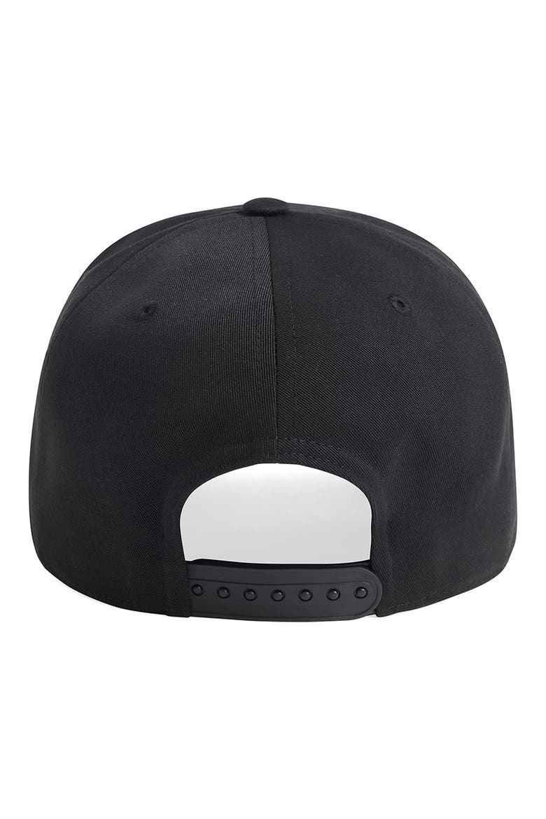 Embroidered Reverse Logo Snapback Ball Cap, Alternate, color, BLACK IRIS