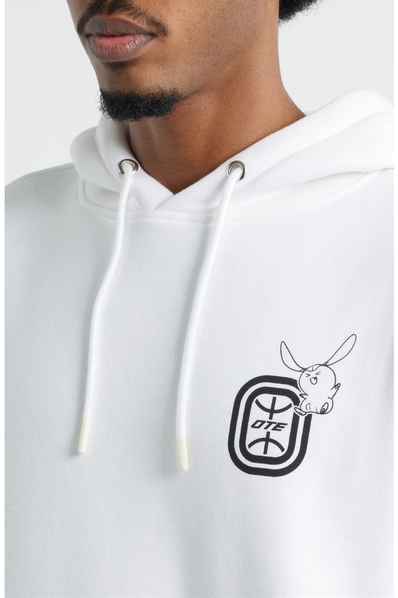 Anime Graphic Collage Print Hoodie, Alternate, color, WHITE