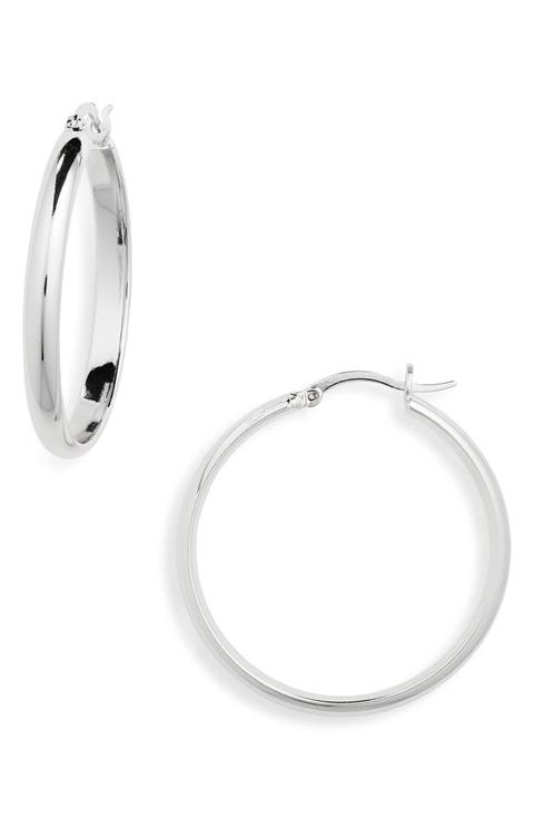Tube Hoop Earrings