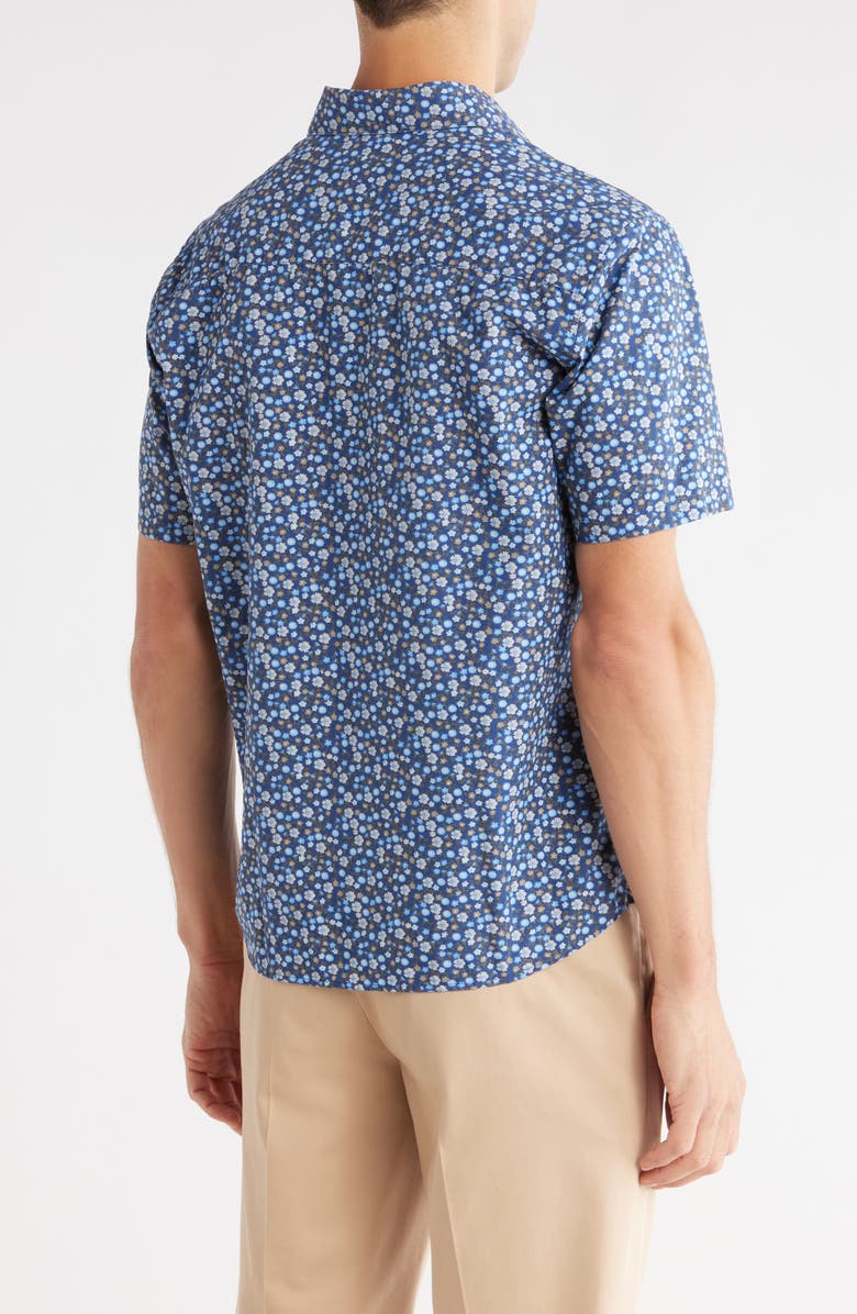 WESTZEROONE Pedro Short Sleeve Button-Up Shirt, Alternate, color, Dark Blue