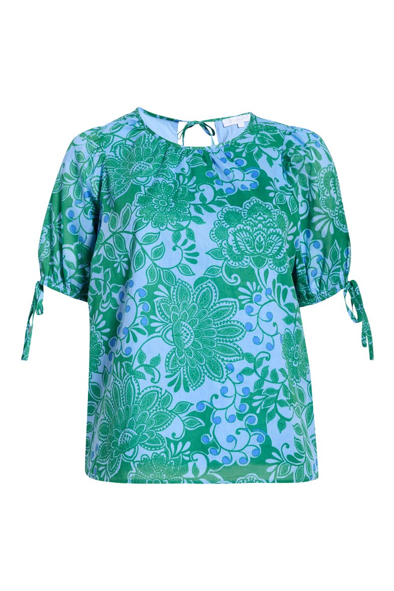 Tressa Floral Top, Alternate, color, KELLY-BLUE-MULTI
