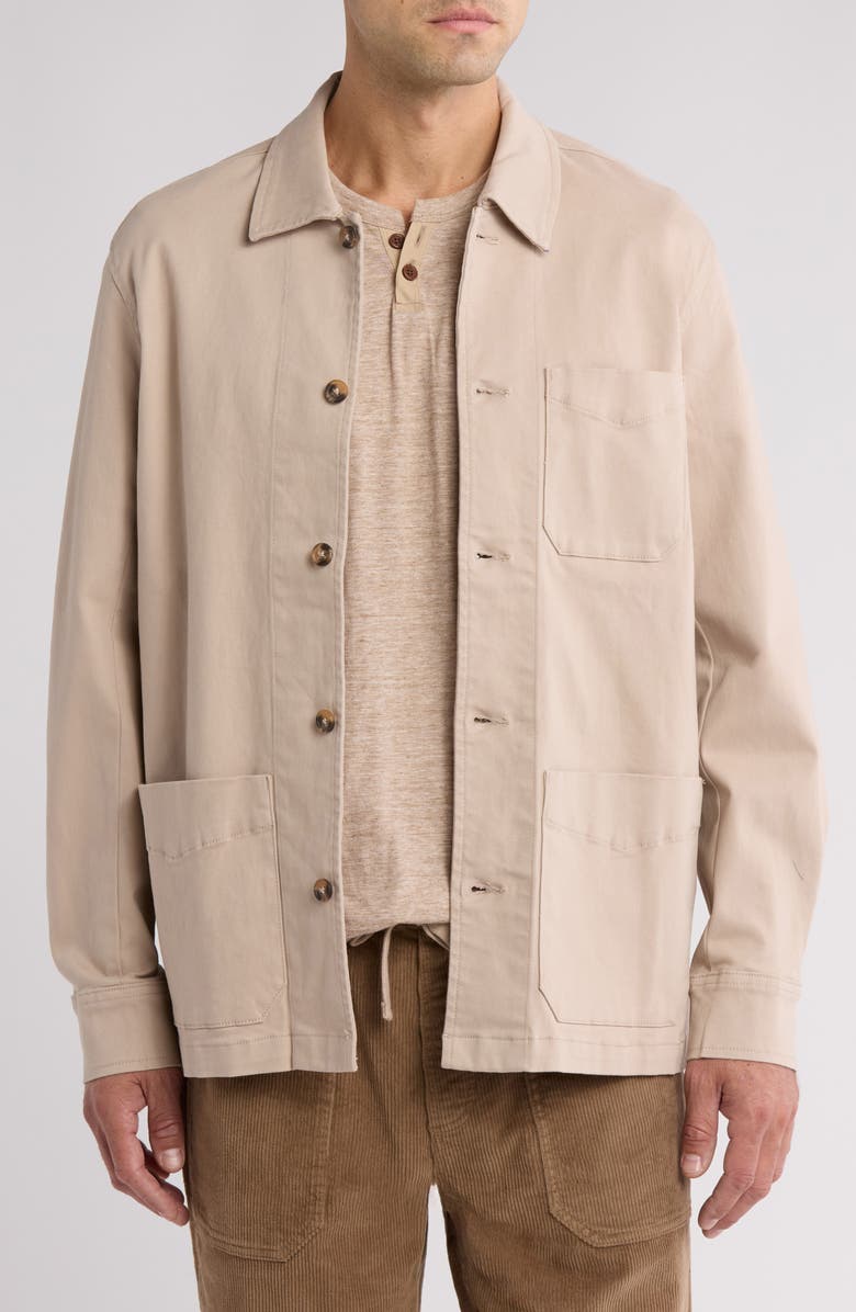 Lucky Brand Solid Chore Jacket, Main, color, Simply Taupe