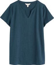 Seasalt Cornwall Kellow V-Neck Organic Cotton T-Shirt