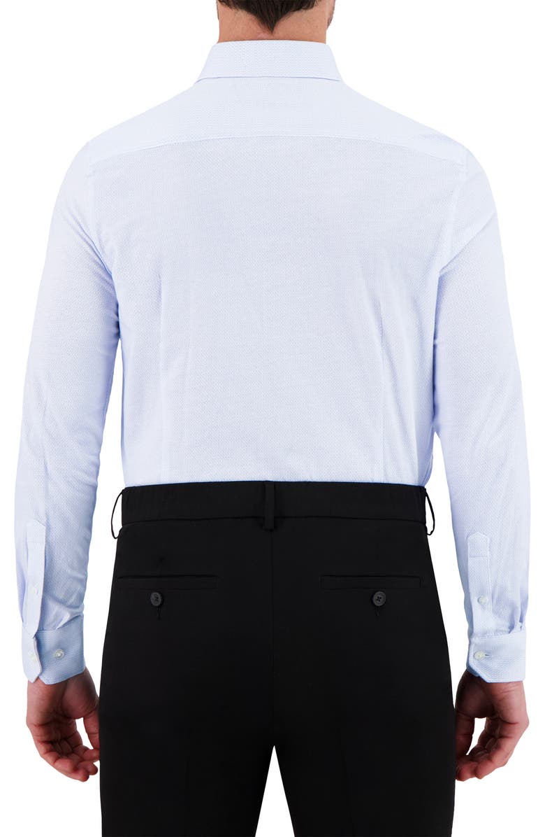 Victor Emmanuel Modern Fit Geometric Print Comfort Stretch Knit Dress Shirt, Alternate, color, 