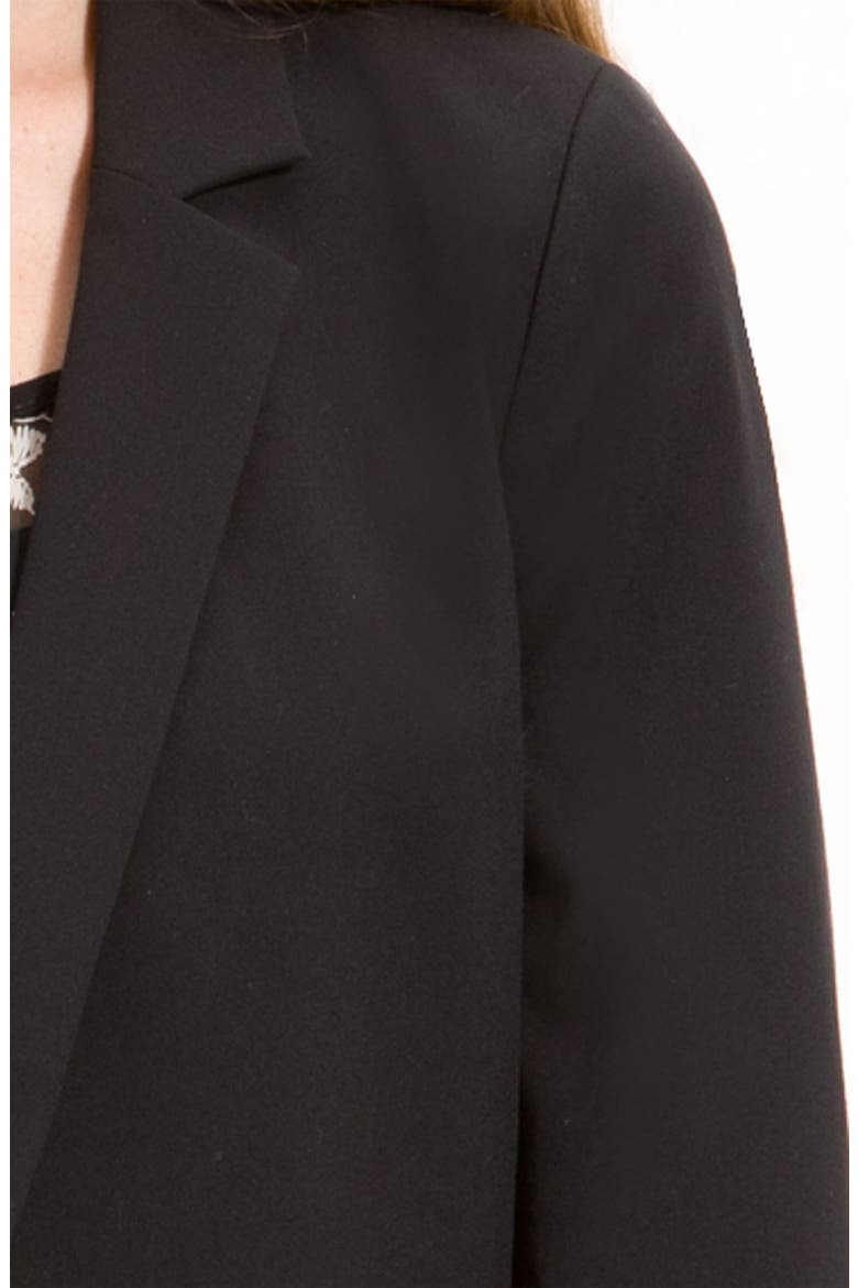 Frenchi® One Button Blazer, Alternate, color, BLACK