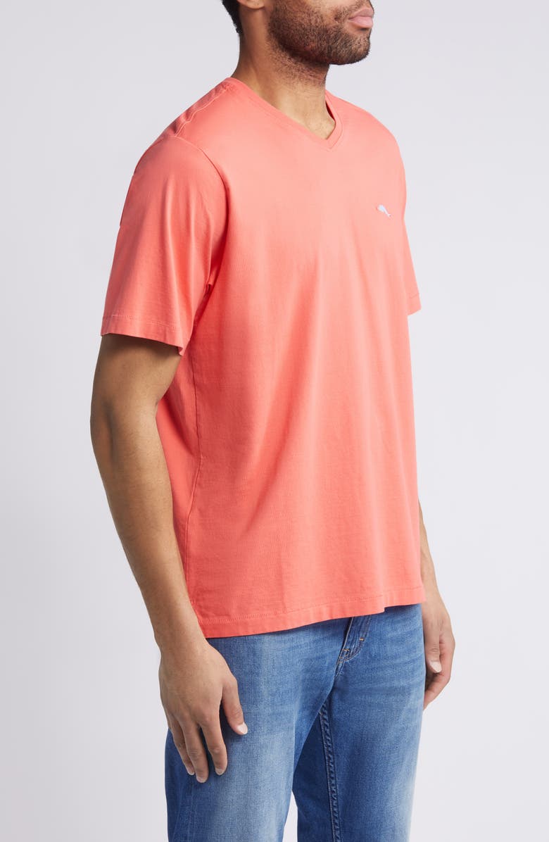 Tommy Bahama New Bali Skyline V-Neck T-Shirt, Alternate, color, Dubarry Coral