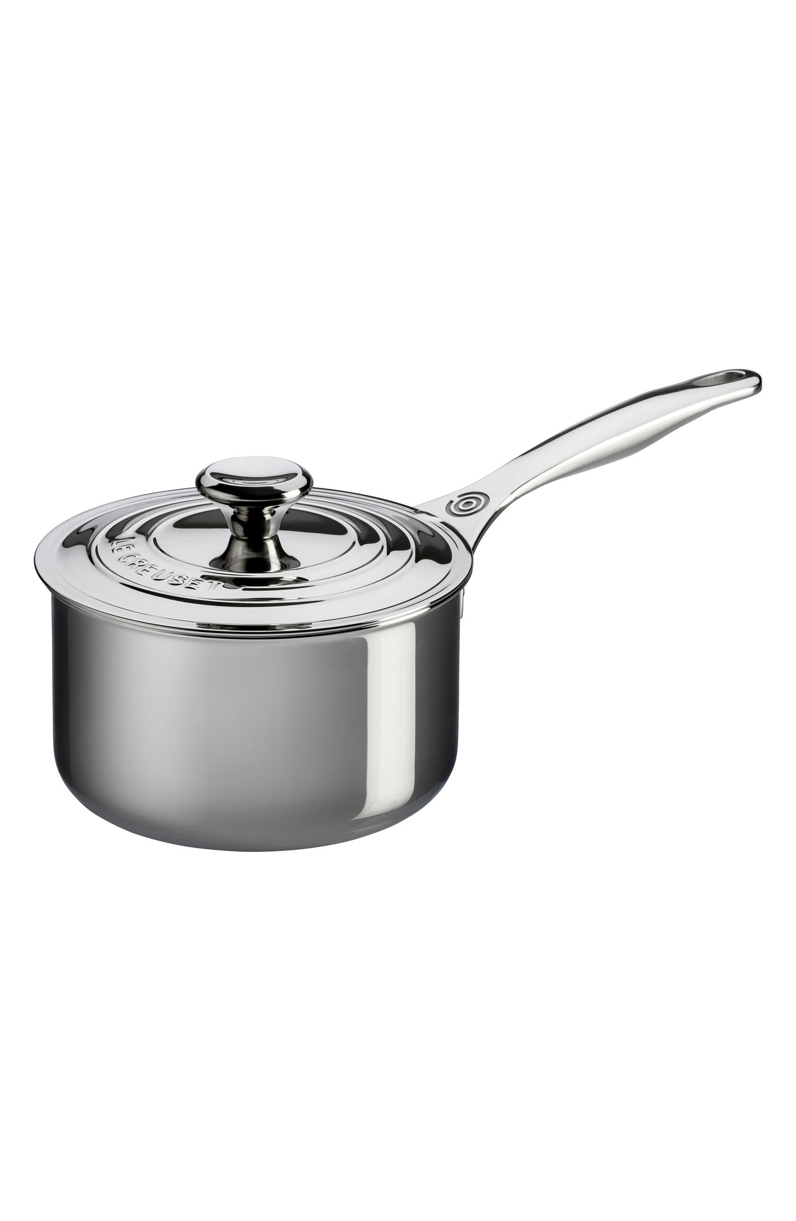 Le Creuset 3-Quart Stainless Steel Saucepan with Lid - Stanless Steel